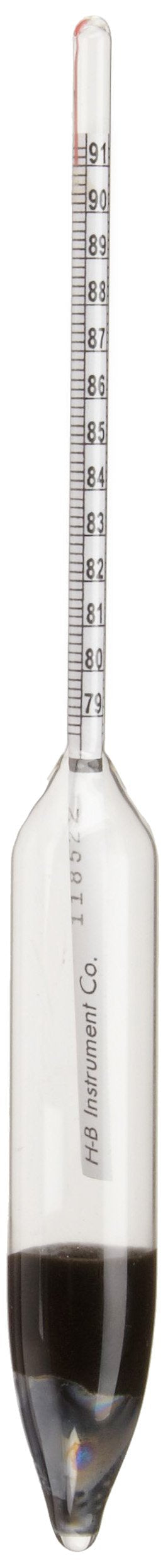 [Australia - AusPower] - SP Bel-Art, H-B DURAC 79/91 Degree API Hydrometer (B61803-0800) 