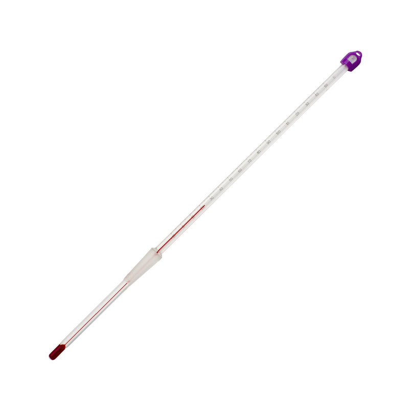 [Australia - AusPower] - H-B DURAC 10/30 Ground Joint Liquid-In-Glass Thermometer; -10 to 250C, 25mm Immersion, Organic Liquid Fill (B60804-1200) -10 to 250 degree C Range with Organic Fill and White Back Glass 