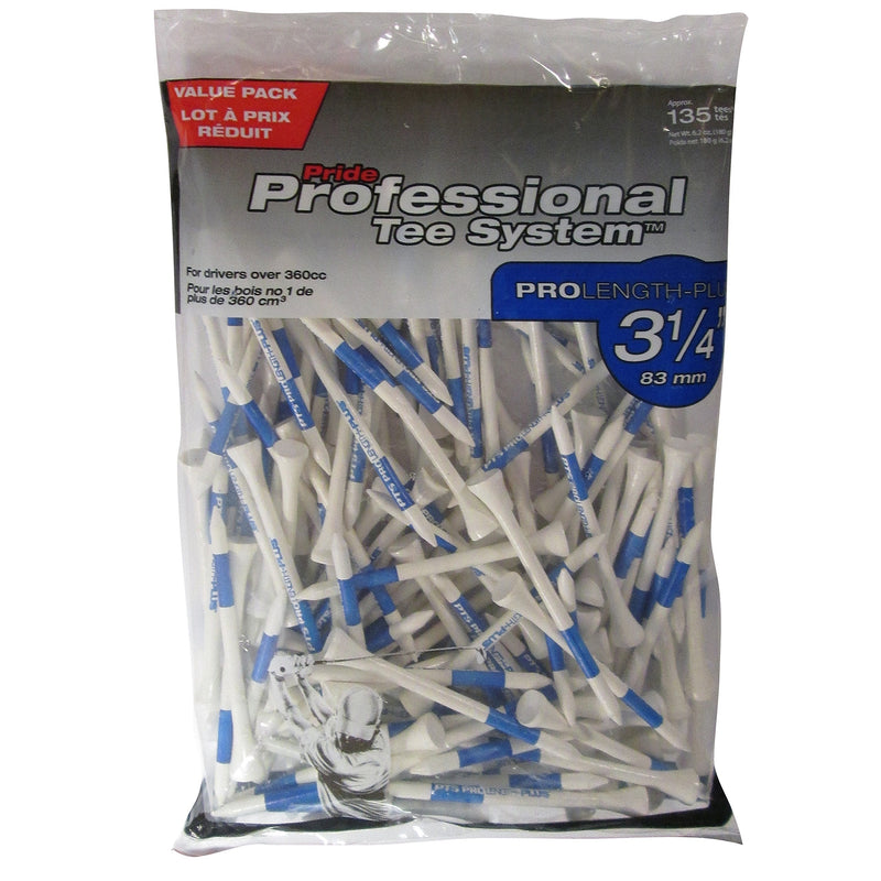 [Australia - AusPower] - Pride Professional Tee System, 3-1/4 inch ProLength Plus Tee, 135 Count, White 
