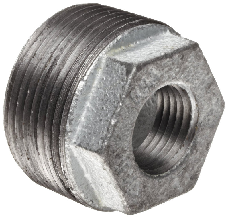[Australia - AusPower] - Anvil 8700131207, Malleable Iron Pipe Fitting, Hex Bushing, 1-1/2" NPT Male x 1-1/4" NPT Female, Galvanized Finish 1-1/2" x 1-1/4" 