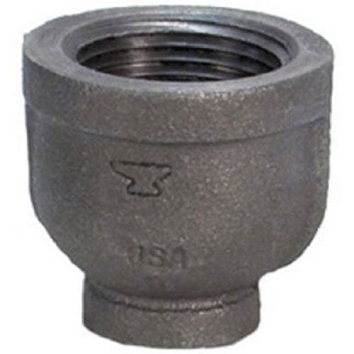 [Australia - AusPower] - Anvil 8700134003, Malleable Iron Pipe Fitting, Reducer Coupling, 1/2" x 3/8" NPT Female, Black Finish 