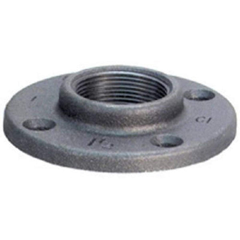 [Australia - AusPower] - Anvil 8700164059, Malleable Iron Pipe Fitting, Floor Flange, 1-1/2" NPT Female, Black Finish 1.5 Inch 