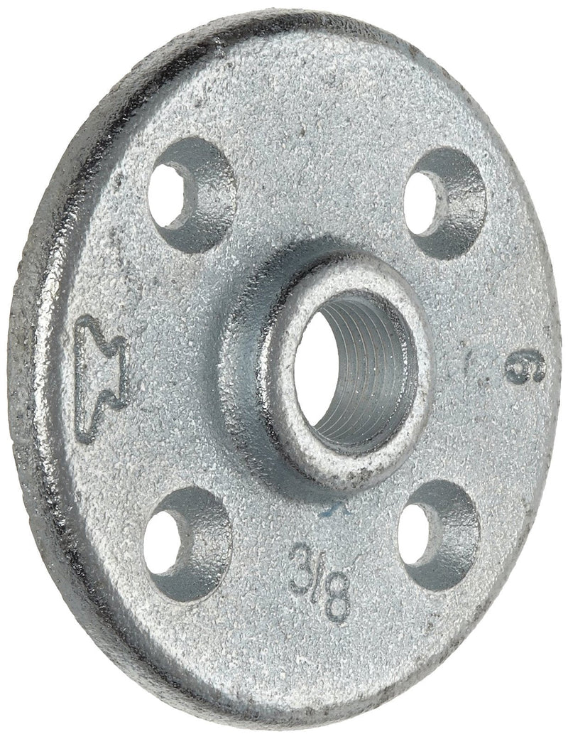 [Australia - AusPower] - Anvil 8700164257, Malleable Iron Pipe Fitting, Floor Flange, 1/2" NPT Female, Galvanized Finish 0.5 Inch 