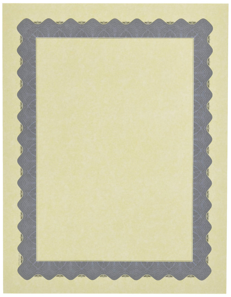 [Australia - AusPower] - Great Papers! Metallic Blue Border Certificate, 8.5"x 11", 100 Count (934400) 