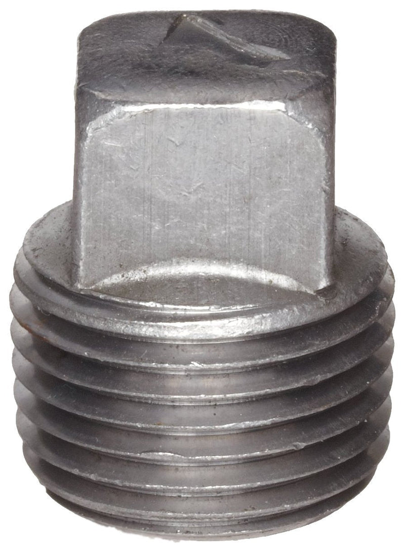[Australia - AusPower] - Anvil 8700159455, Malleable Iron Pipe Fitting, Square Head Plug, 1-1/2" NPT Male, Black Finish 1.5 Inch 