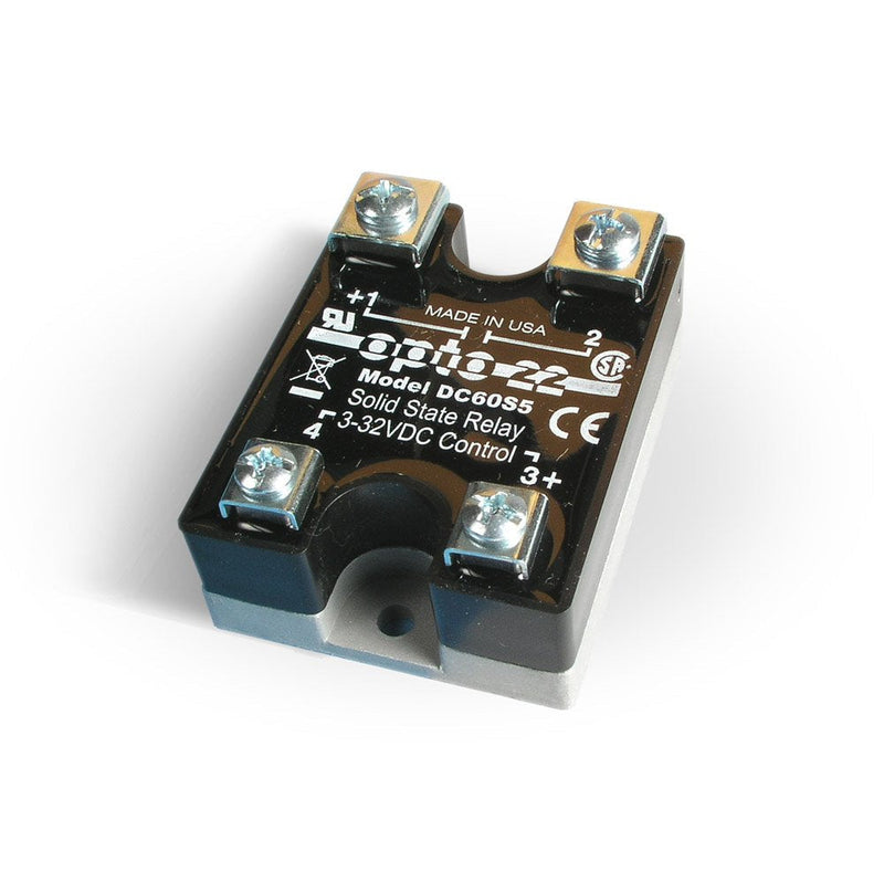 [Australia - AusPower] - Opto 22 DC60S5 DC Control Solid State Relay, 60 VDC, 5 Amps, 4000 VRMS Isolation Voltage 