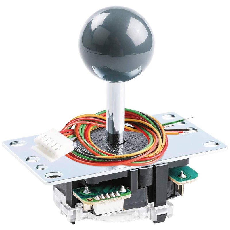 [Australia - AusPower] - SANWA JLF-TP-8YT Original Joystick Gray - for Arcade Jamma Game 4 & 8 Way Adjustable, Compatible with Catz Mad SF4 Tournament Joystick (Gray Ball Top) S@NWA 