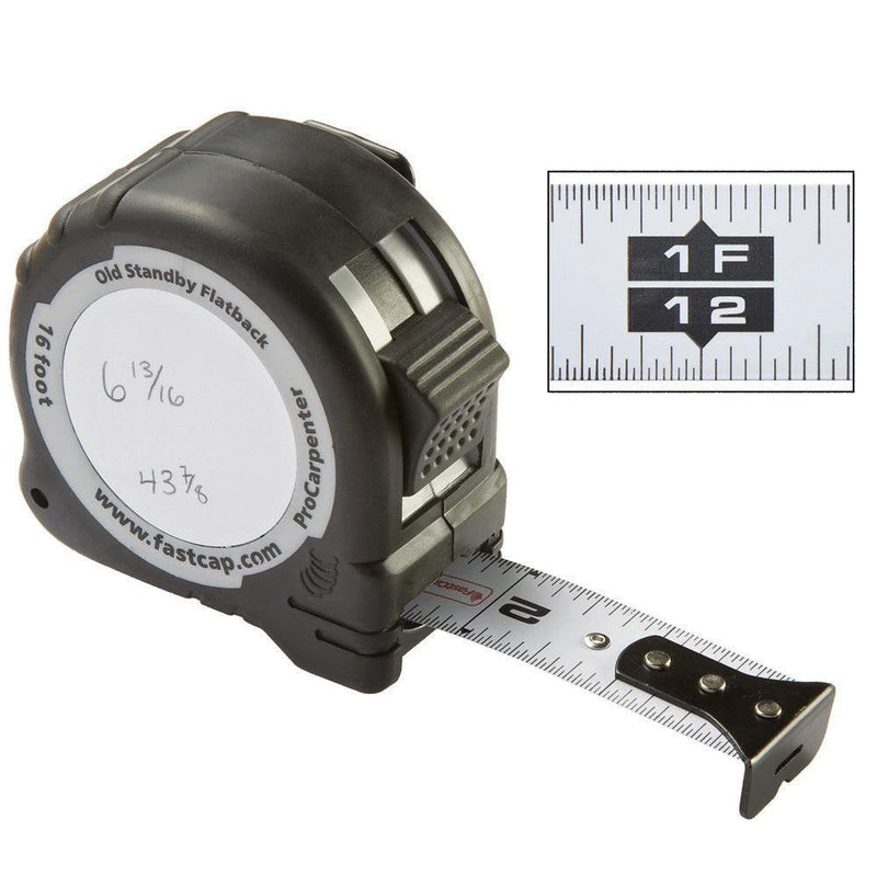 [Australia - AusPower] - FASTCAP LLC PS-FLAT16 ProCarpenter Flatback Tape Measure 