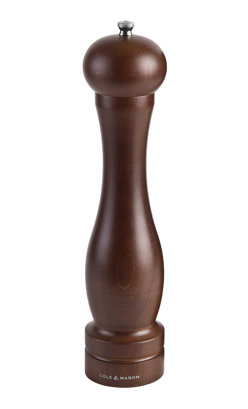 [Australia - AusPower] - Cole & Mason Capstan Pepper Grinder, 12.5- Inch, Wood Brown 