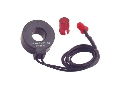 [Australia - AusPower] - CR Magnetics CR2550-R Low Cost Remote Current Indicator with Red LED, 0.75 AAC Turn-On Point Red, 0.75 AAC Turn-On Point 