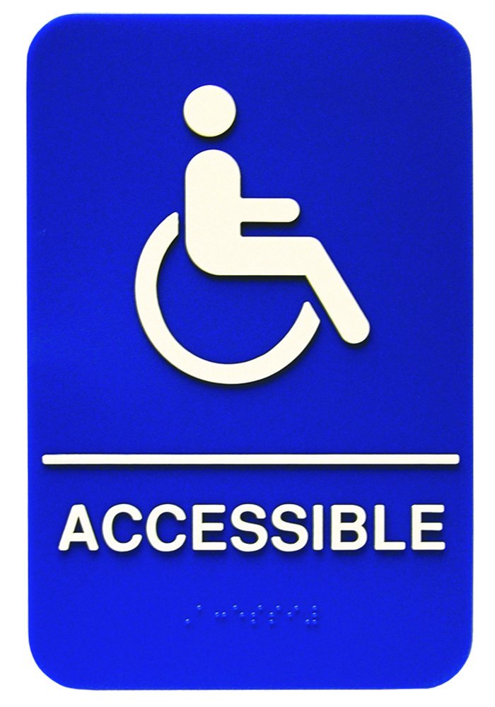 [Australia - AusPower] - ADA Compliant Braille Accessible Sign 
