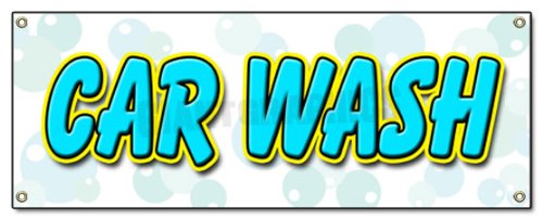 [Australia - AusPower] - CAR WASH Banner Sign Washing Detail Wax Signs 