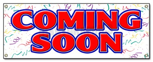 [Australia - AusPower] - Coming Soon Banner Sign Now Opening Sign Signs 18''x48" 