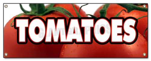 [Australia - AusPower] - Tomatoes Banner Sign Tomato Stand Farmers Market Signs 