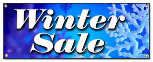 [Australia - AusPower] - Winter Sale Banner Sign Store Clearance Signs 18''x48" 