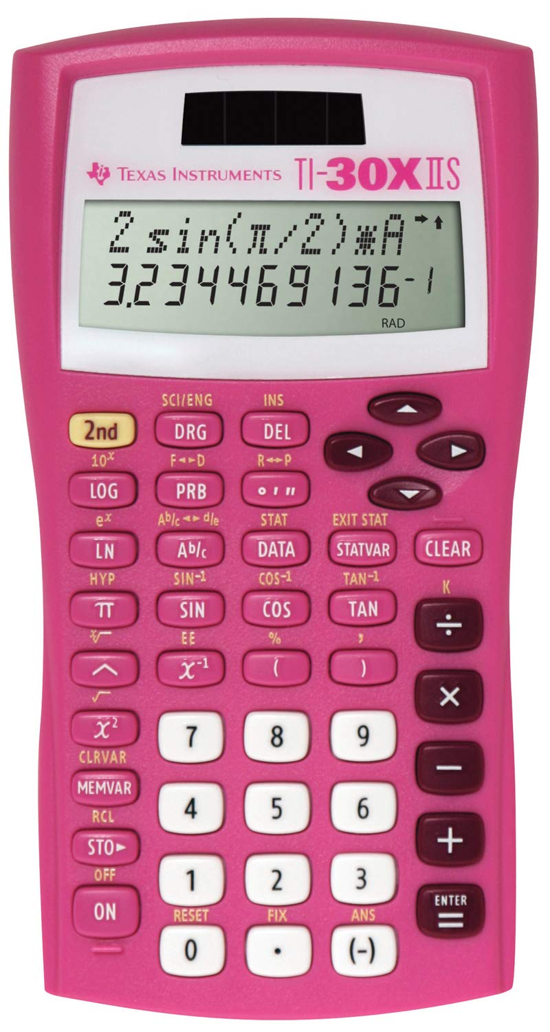 [Australia - AusPower] - Texas Instruments TI-30X IIS Scientific Calculator – Pretty Pink 