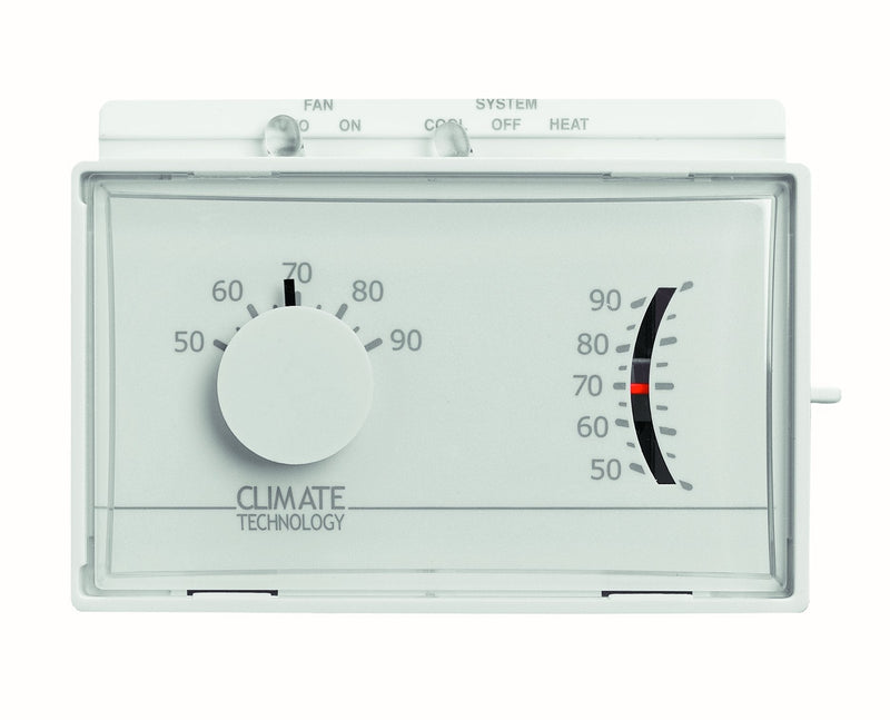 [Australia - AusPower] - Supco 43004A Horizontal Mechanical Heating/Cooling Thermostats, 50 to 90 Degree F, 24 VAC 