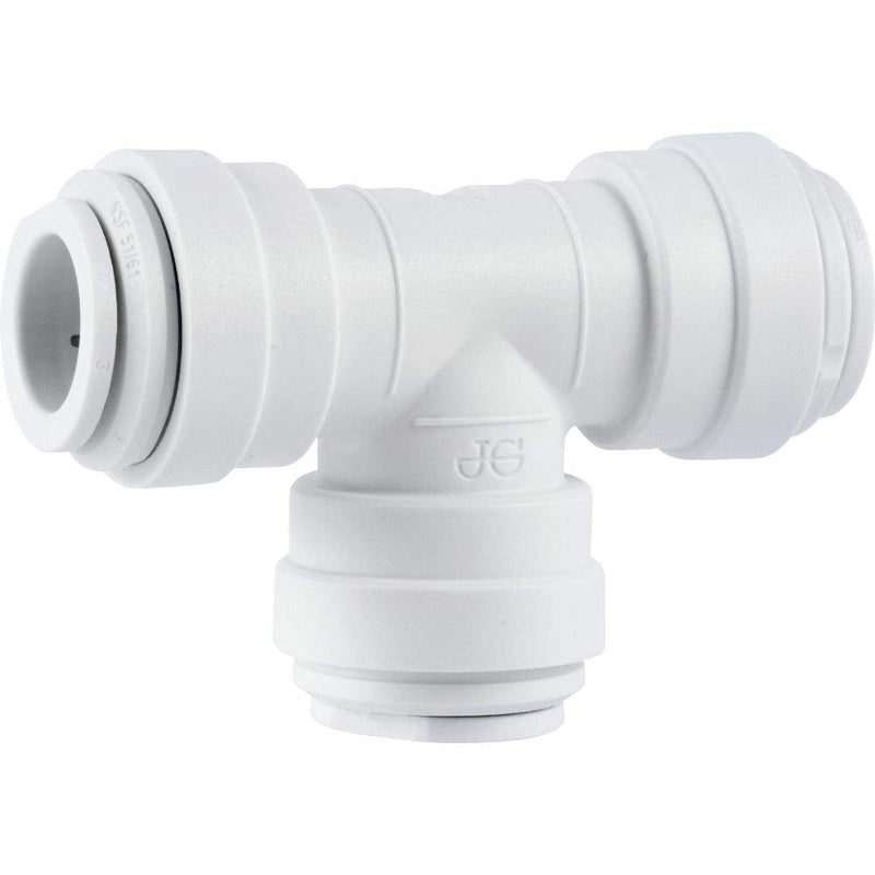 [Australia - AusPower] - John Guest PP0208WP Push-fit Union Tee, Push-to-Connect, 1/4 Inch OD retail_packaging 