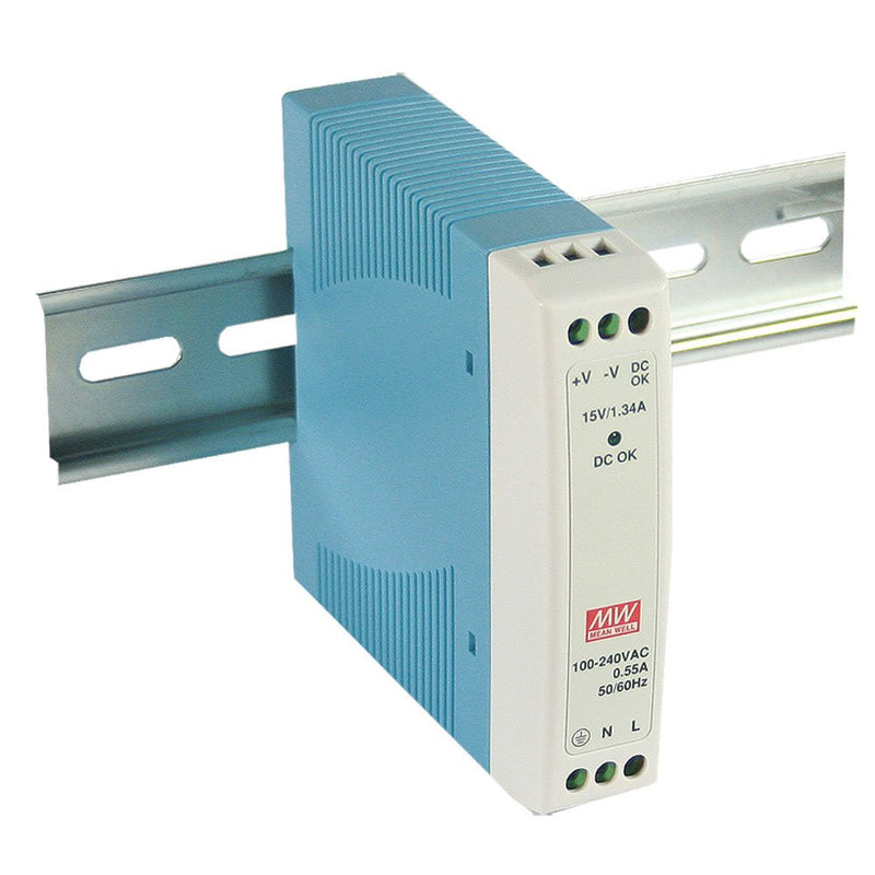 [Australia - AusPower] - MEAN WELL MDR-10-5 AC to DC DIN-Rail Power Supply 5V 2 Amp 10W 