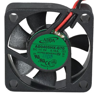 [Australia - AusPower] - Adda AD0405HX-G70 Fan, 5VDC, 6 CFM, 120mA, Ball Bearings, 5" Leads, 40 mm L x 40 mm W x 10 mm H 
