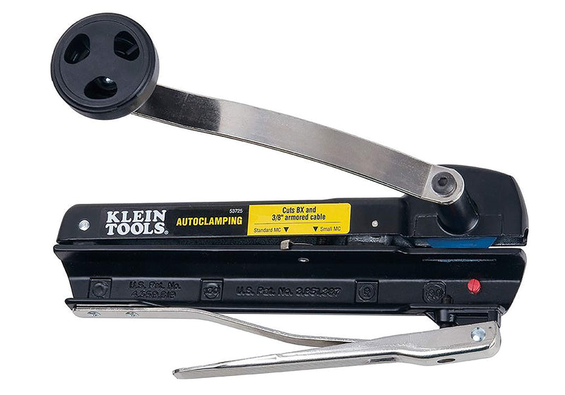 [Australia - AusPower] - Klein Tools 53725 BX Cable Cutter and Armored Cable Cutter, Cut Flexible Conduit and Armored Cables, with Storage for Extra Blades 
