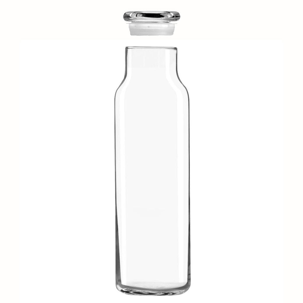 [Australia - AusPower] - Libbey Glass 24 Oz. Hydration Decanter Carafe Bottle w/Lid - Straight Cylinder 