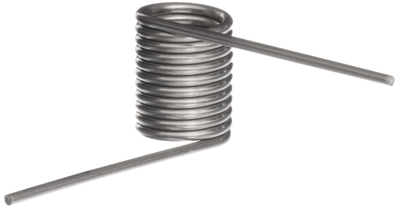[Australia - AusPower] - 302 Stainless Steel Torsion Spring, Right Hand Wind Direction, 270° Deflection, 0.7" OD, 0.075" Wire Size, 2" Leg Length, 0.5" Mandrel Size, 1.013" Min. Axial Space (Pack of 10) 