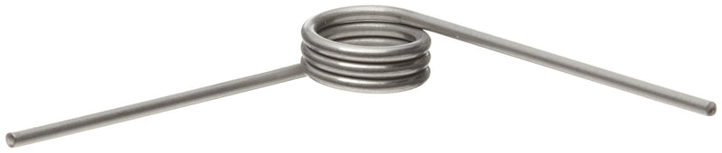 [Australia - AusPower] - 302 Stainless Steel Torsion Spring, Left Hand Wind Direction, 90° Deflection, 0.16" OD, 0.017" Wire Size, 0.5" Leg Length, 0.093" Mandrel Size, 0.081" Min. Axial Space (Pack of 10) 