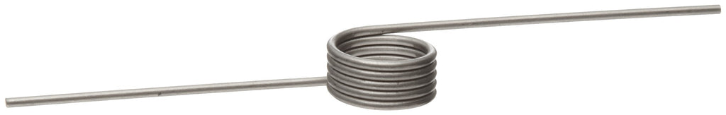 [Australia - AusPower] - 302 Stainless Steel Torsion Spring, Left Hand Wind Direction, 180° Deflection, 0.224" OD, 0.025" Wire Size, 0.75" Leg Length, 0.14" Mandrel Size, 0.213" Min. Axial Space (Pack of 10) 