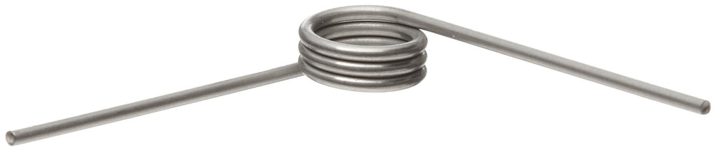 [Australia - AusPower] - 302 Stainless Steel Torsion Spring, Left Hand Wind Direction, 90° Deflection, 0.309" OD, 0.04" Wire Size, 1.25" Leg Length, 0.187" Mandrel Size, 0.22" Min. Axial Space (Pack of 10) 