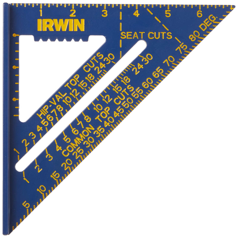 [Australia - AusPower] - IRWIN Tools Rafter Square, Hi-Contrast Aluminum, Blue , 7-Inch (1794463) 