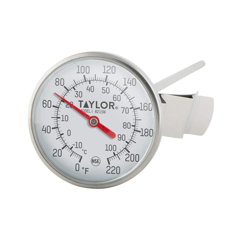 [Australia - AusPower] - Taylor Precision 8215N 8-Inch Bi-Therm Pocket Dial Thermometer, 1.75-Inch Dial, 0 to 220 Degree F, NSF 8 inches Stem, 1-3/4 inches Dial, 0 to 220 Degree F 