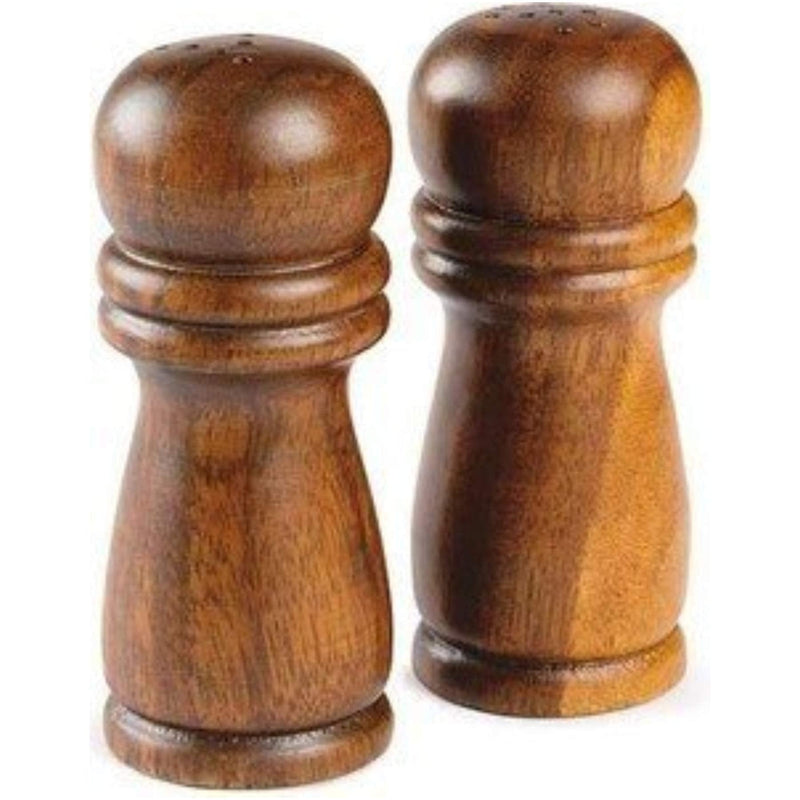 [Australia - AusPower] - Acacia Wood Salt & Pepper Shakers 4 inch Tall 