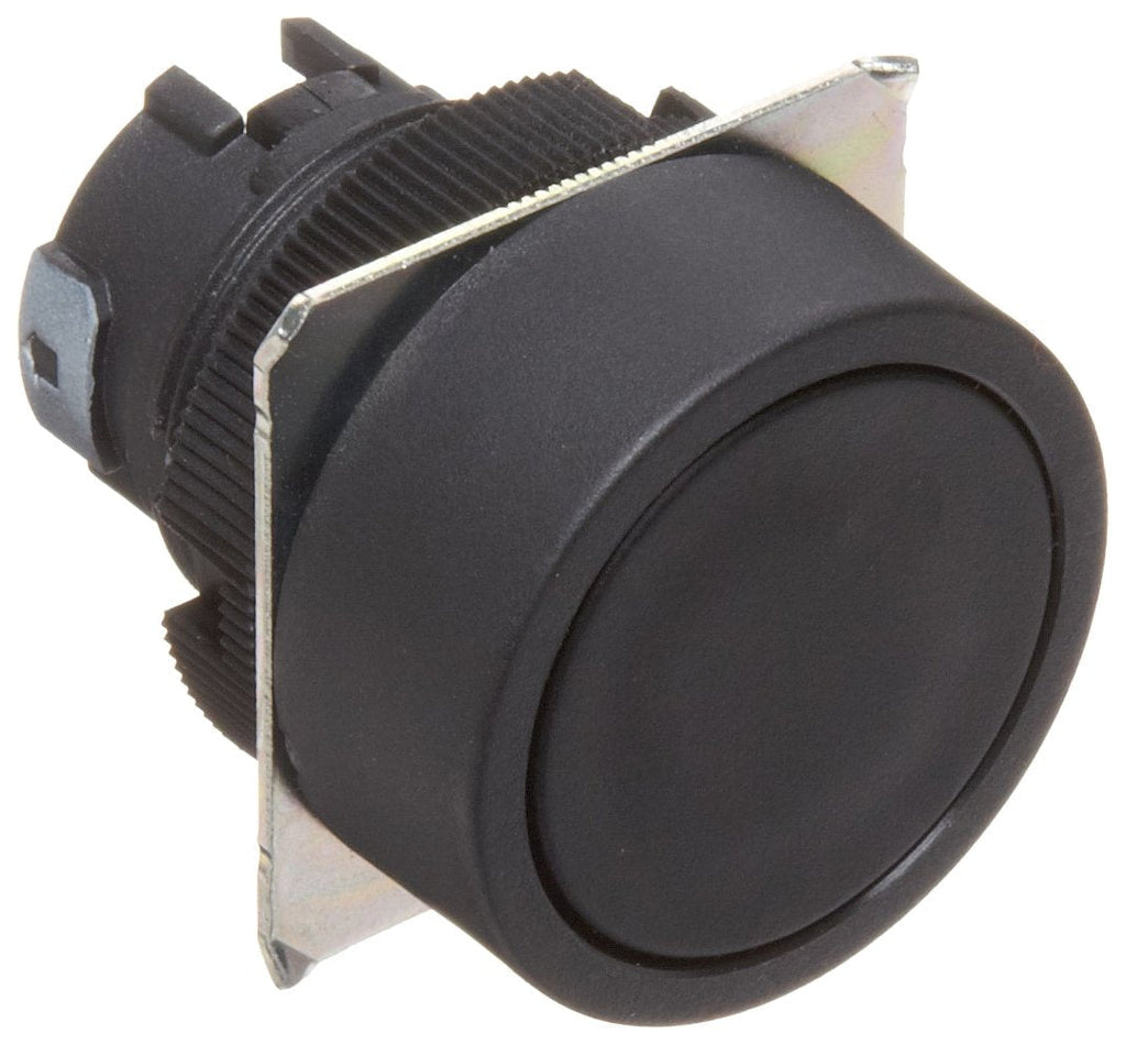 [Australia - AusPower] - Omron A22-FB Flat Type Pushbutton, IP65 Oil-Resistant, Non-Lighted, Round, Black 
