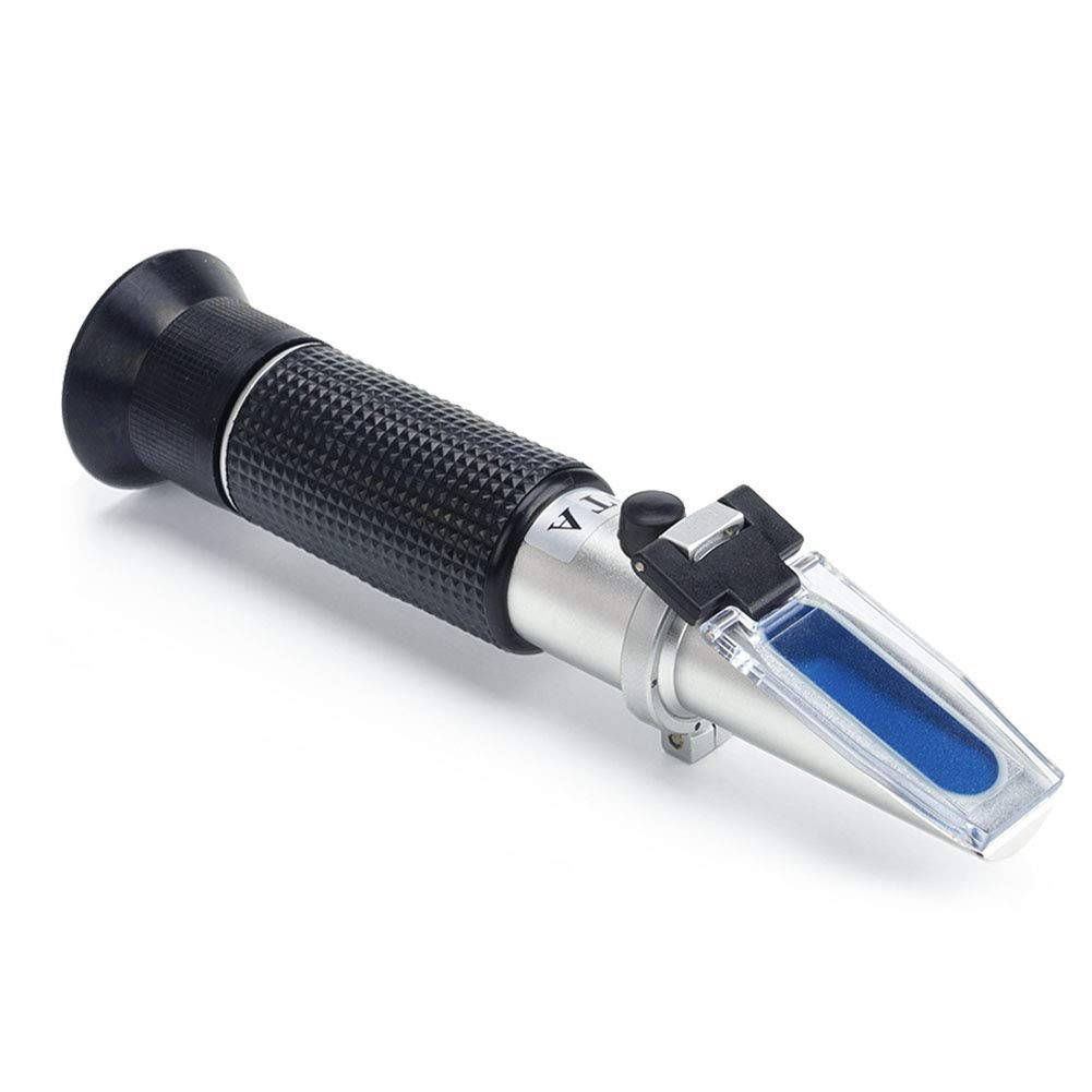 [Australia - AusPower] - Brix Refractometer for Beer Brewing,Wine Making, Sugar Content Mearsuring,Dual Scale - Specific Gravity 1.000-1.130 and Brix 0-32%,with ATC Function,Beer Wort Refractometer 