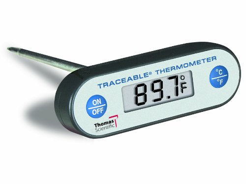 [Australia - AusPower] - Thomas Traceable Ultra Food/Waterproof/Piercing/Drop-proof Thermometer, 8" Stem, + or - 0.4 degree C accuracy, -58 to 536 degree F, -50 to 280 degree C 