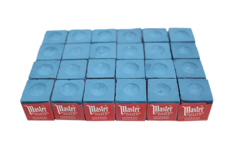 [Australia - AusPower] - Masters Blue Billiard and Snooker Chalk - 2 dozen/24 pieces 