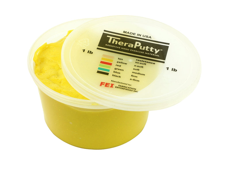 [Australia - AusPower] - CanDo Sparkle Theraputty - 1 lb - Yellow - X-Soft 1 Pound (Pack of 1) 