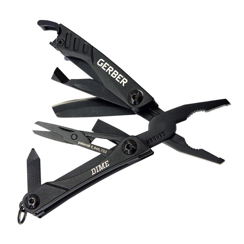 [Australia - AusPower] - Gerber Gear 30-000469N Dime Mini Multitool Keychain, Black 