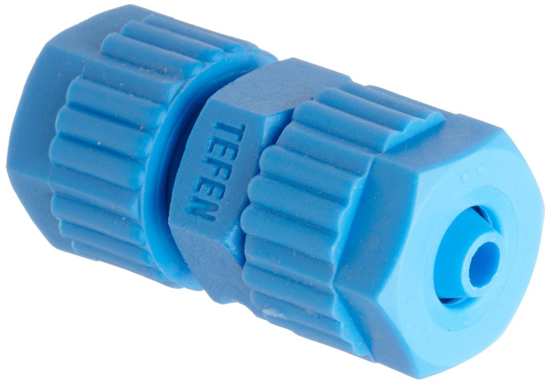[Australia - AusPower] - Tefen Fiberglass Polypropylene Compression Tube Fitting, Union, Blue, 8 mm x 6 mm Tube OD (Pack of 5) 