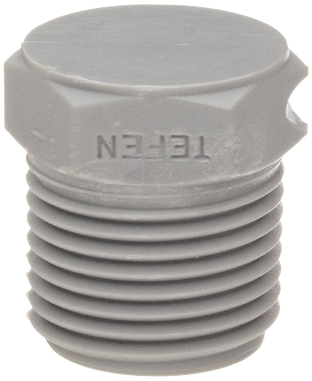 [Australia - AusPower] - Tefen - 12022112003 Nylon 6/6 Pipe Fitting, Hex Plug, Gray, 3/4" NPT Male (Pack of 10) 0.75 Inch 