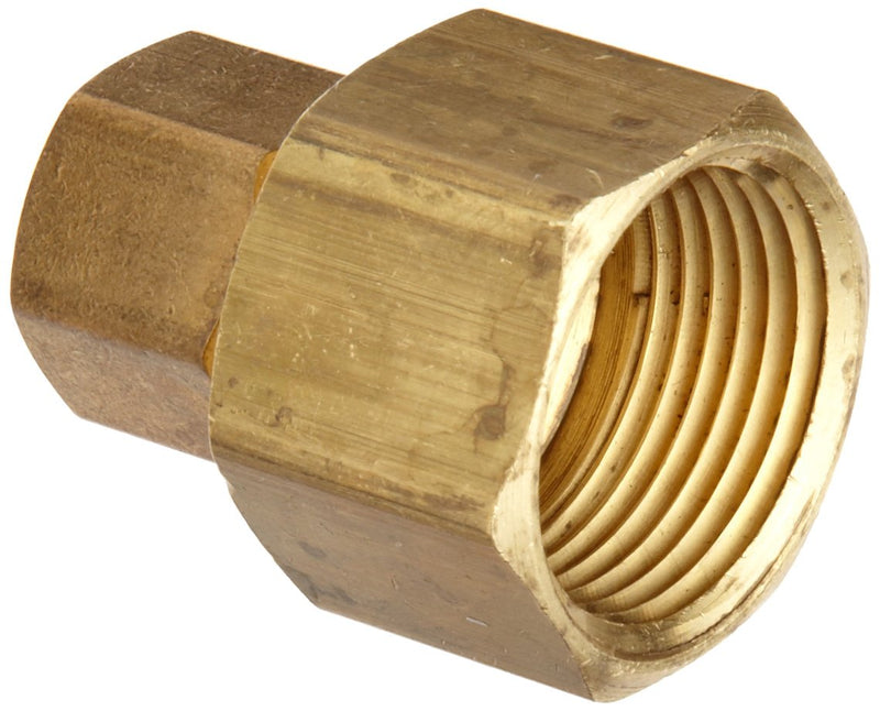 [Australia - AusPower] - Anderson Metals Brass Tube Fitting, Coupling, 3/16" Compression x 1/4" Female Pipe 3/16" Compression x 1/4" NPT Female 