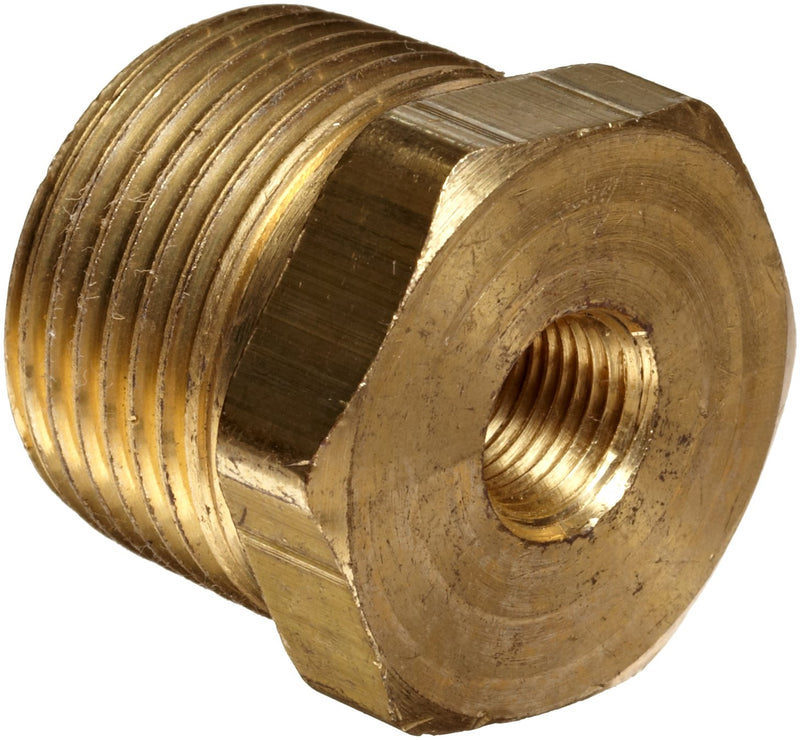 [Australia - AusPower] - Anderson Metals-06110-1604 Brass Pipe Fitting, Hex Bushing, 1" Male Pipe x 1/4" Female Pipe 1" x 1/4" 