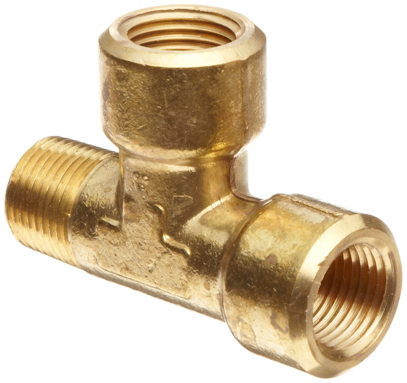 [Australia - AusPower] - Anderson Metals - 06227-08 Brass Pipe Fitting, Forged Street Tee, 1/2" Female Pipe x 1/2" Male Pipe x 1/2" Female Pipe 1/2" x 1/2" x 1/2" 