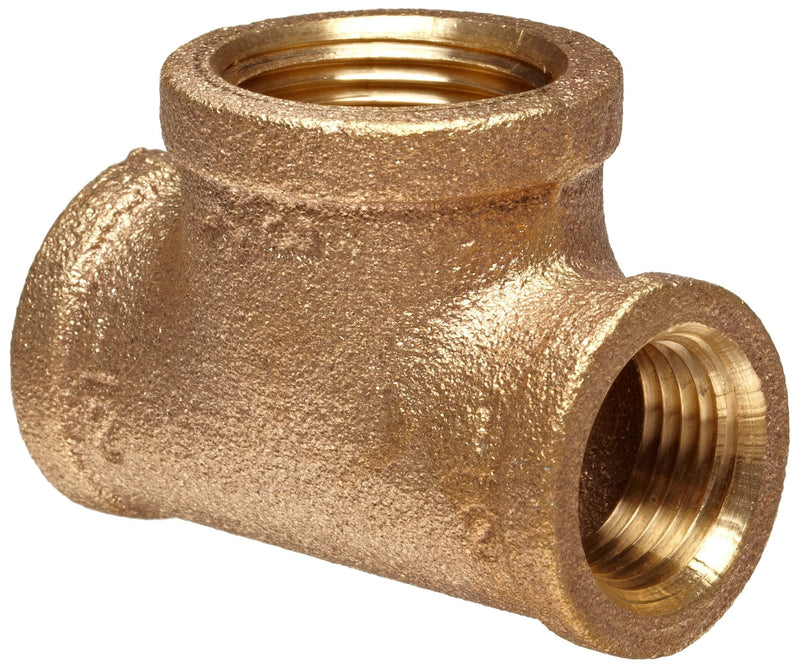 [Australia - AusPower] - Anderson Metals 38106-161604 Brass Threaded Pipe Fitting, Reducing Tee, 1" x 1" x 1/4" Female 1" x 1" x 1/4" 