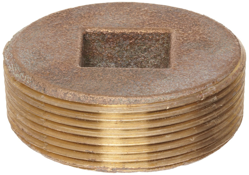 [Australia - AusPower] - Anderson Metals Brass Threaded Pipe Fitting, Countersunk Plug with Square Drive, 1" Male 1 Inch 