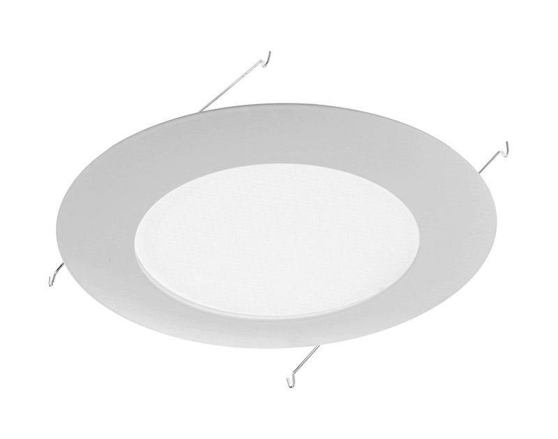 [Australia - AusPower] - NICOR Lighting 6 inch White Recessed Shower Trim with Albalite Lens (17505) 