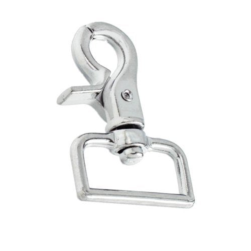 [Australia - AusPower] - Small Chrome Lobster Claw Trigger Snap Hook with Wide Swivel Eye - Purse & Bag Straps 