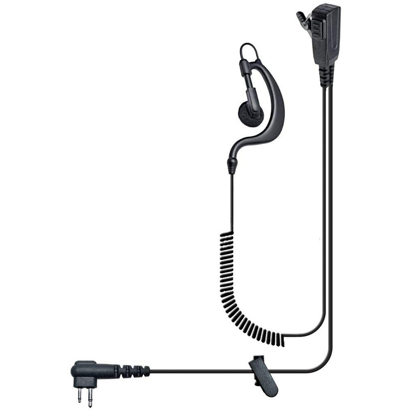 [Australia - AusPower] - Klein Electronics BODYGUARD-M1 Two-wire Earpiece for Motorola Radios, Push-to-talk (PTT) button/microphone with lapel clip, Adjustable rubber earloop holds speaker securely in place, Works on right or left ear, Earbud style speaker 