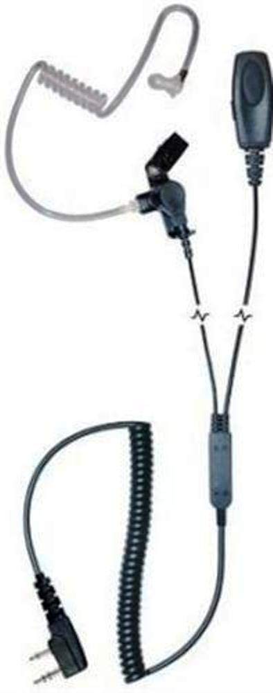 [Australia - AusPower] - Klein Electronics PATRIOT-M1 Patriot Professional 2-Wire Surveillance Earpiece for Motorola/Blackbox/HYT/Relm/TEKK Radios, TRUE noise reduction microphone, Dual PTT Pust-To-Talk button switches for redundancy 